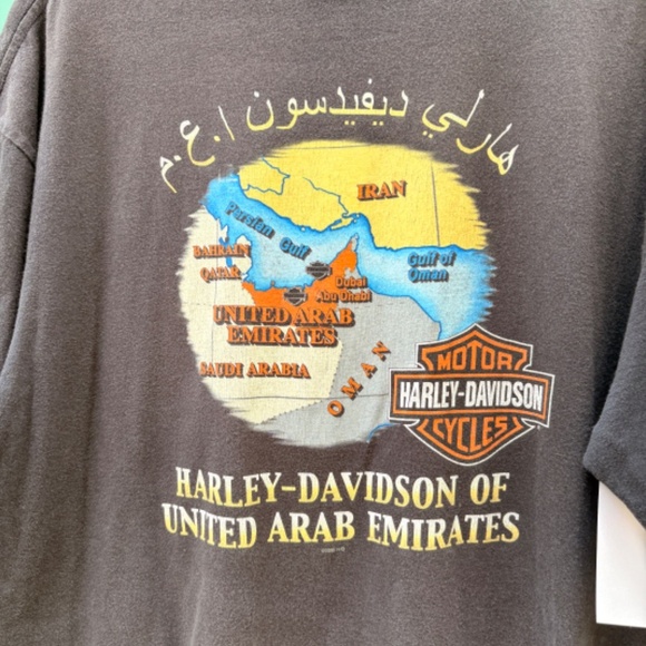 HARLEY DAVIDSON UNITED ARAB EMARITES UAE Pirate skull shirt men XL - Picture 7 of 7